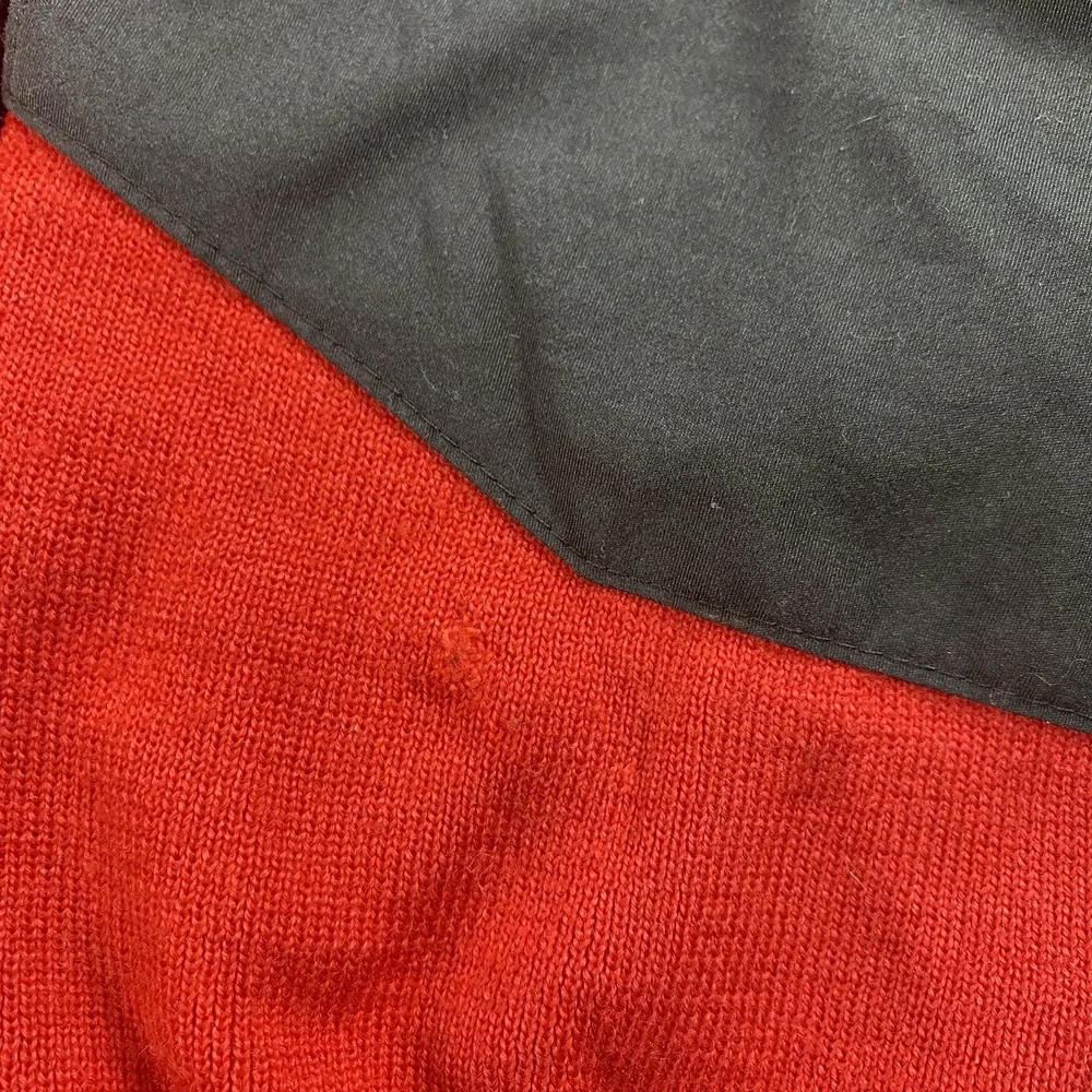 Vintage The North Face Extreme Red Quarter Zip Sweater Men M/L pouch 90s